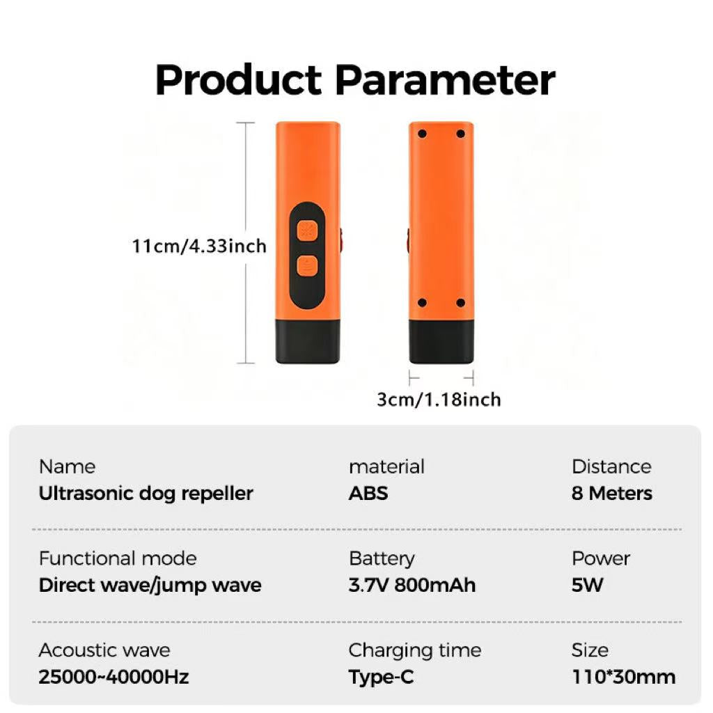 Ultrasonic Dog Bark Deterrent & Training Device