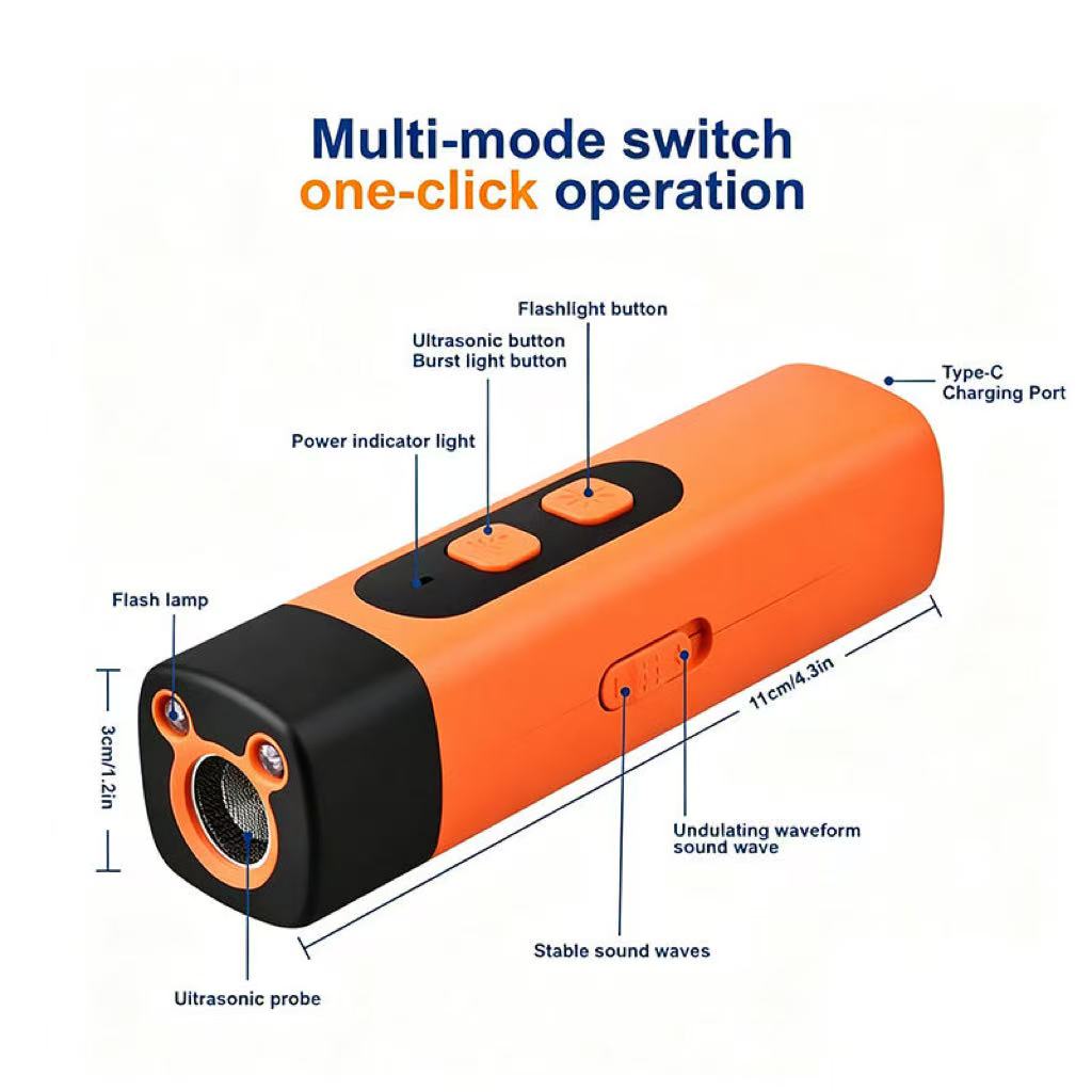 Ultrasonic Dog Bark Deterrent & Training Device