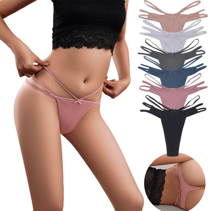 Ribbed Cotton High-Elastic Thong – Soft Fit Everyday Underwear (Special Price)