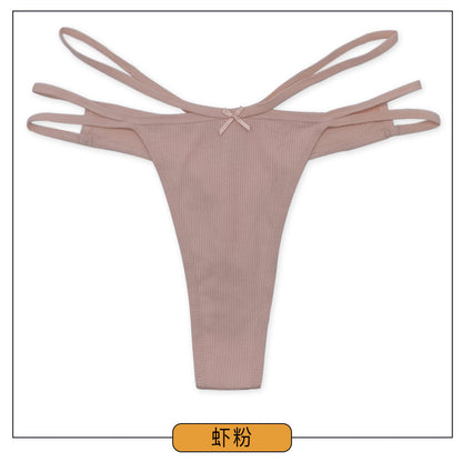 Ribbed Cotton High-Elastic Thong – Soft Fit Everyday Underwear (Special Price)